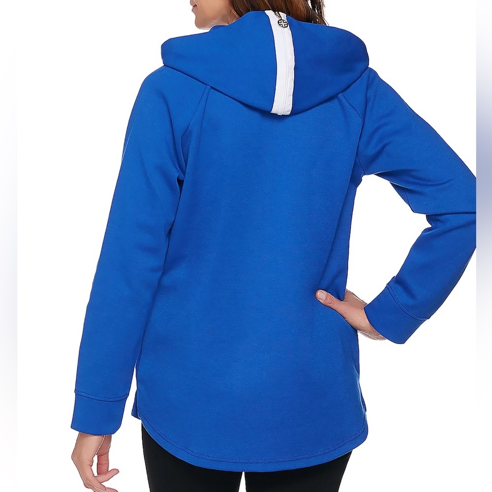 Linea Leisure by Louis Dell’Olio Size XL Zip Front Jacket w/ Hood Blue